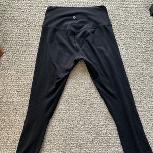 Lululemon black align leggings, 25” inseam